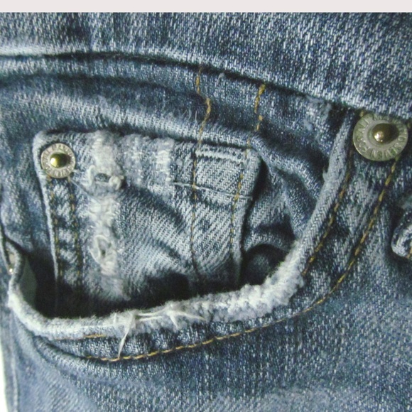 7 for all mankind Jeans Size 31 Distressed Denim - Picture 4 of 8